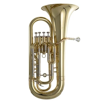 Immagine di Roy Benson Bb Euphonium EP 303 (strumento a fiato professionale, con leadpipe in ottone dorato, vetrini esterni alpacca, valvole acciaio inossidabile, comoda custodia sagomata)