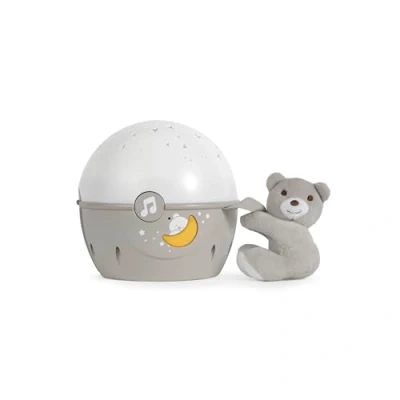 Immagine di Chicco Next2Stars Lampada notturna per bambini, neutra Proiettore Starlight lettini e culle sensore sonoro, 3 effetti di luce musica, 1 pezzo