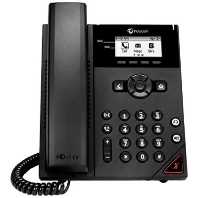 Immagine di Poly VVX 150 2 Line Desktop Business IP Phone with Dual 10/100 Ethernet Ports Poe Only Ships