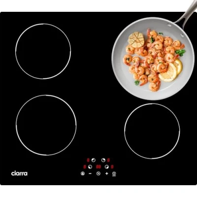 Immagine di Ciarra Piano Cottura a induzione 4 Fuochi 6000W Tocca Controllo piastre Timer 9 Livelli CABBIH4 D