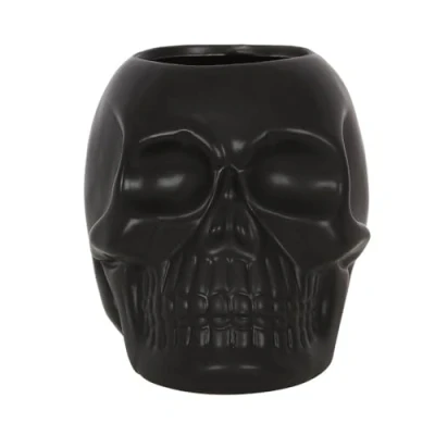 Immagine di Something Different Set da bagno Black Skull Toothbrush Holder Multicolore