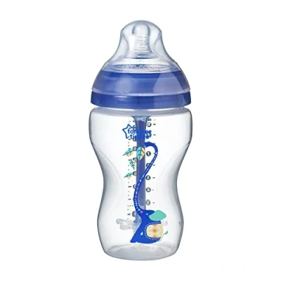 Immagine di Tommee Tippee Biberon Anti colica Avanzato, 340 ml, flusso medio 3m+, 1 pezzo, Blu/Panda