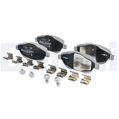 Immagine di DELPHI LP5083EV Kit pastiglie freno Non predisposto per contatto segnalazione usura con lamierino anticigolío accessori PEUGEOT: 2008 II