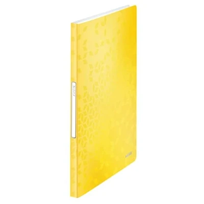 Immagine di Leitz Portalistino fogli fissi WOW A4 PP 40 Buste, Giallo