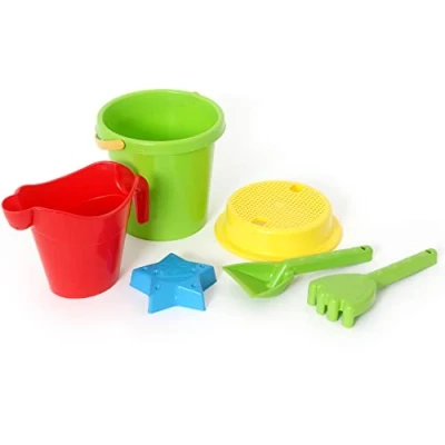 Immagine di BLUE SKY Set da Spiaggia Gioco 045135 Multicolore 6 Pezzi Plastica Giocattolo per Bambini all&#039;Aperto Sabbia 17 cm A partire dai 10 Mesi