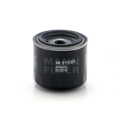 Immagine di MANN FILTER W 811/81 Filtro olio 3/4 16 UNF con una valvola blocco arretramento ad avvitamento SUZUKI: Jimny SUV, Samurai SUV