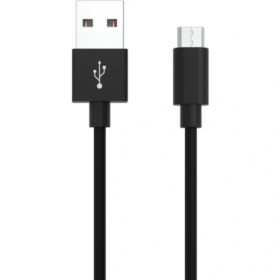 Immagine di Ansmann Cavo USB 2.0 Spina A, Micro B 1.20 m Nero in alluminio, guaina TPE 1700 0076