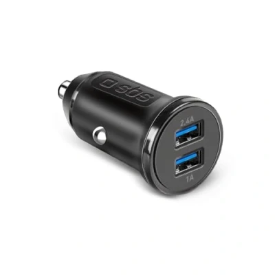 Immagine di sbs mobile Ladegerät fürs Auto mit zwei USB Ausgängen Caricatore 12 W Automobile, Camion Corrente di uscita max. 2.4 A Num. uscite: 2 x