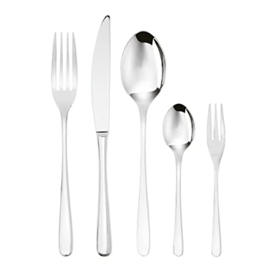 Immagine di Sambonet Taste 52553 G6 Set di Posate da Tavola monoblocco in acciaio inox 18/10, per 6 persone, 30 pezzi: forchette, cucchiai, coltelli, cucchiaini tè, forchette dolce