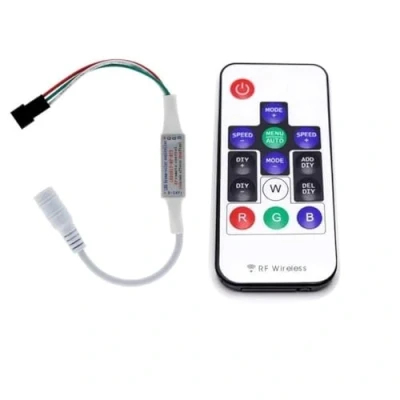 Immagine di Taikuwu WS2811 e WS2812B DC5 12V 14keys Wireless RF LED RGB Controller 358 Tipi di Cambiamenti Moduli striscia del pixel della luce colore digitale