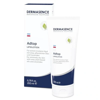 Immagine di DERMASENCE Adtop Lipid Lotion, 200 ml crema corpo intensiva, idratante pelle secca con 5% di Urea e Glicerina, Lozione lipidica in formato