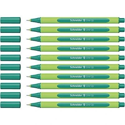 Immagine di Schneider Fineliner da Line Up, 0,4 mm, Nautic Green, confezione 10 pezzi