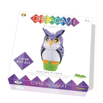 Immagine di CreativaMente Creagami Gufo Anime Gioco di Creativita Origami Modulari, Multicolore, One Size, 732