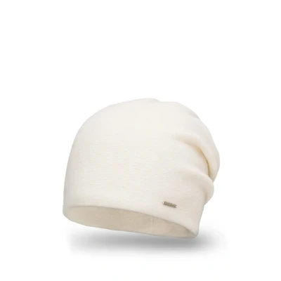 Immagine di Vivisence Invernale Cappello Classico da Donna in Morbido E Caldo Filato di Lana con Fodera Interna Tre Pieghe sul Retro per Una vestibilità Perfetta, Ecru,Taglia Unica