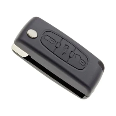 Immagine di Jongo Guscio Chiave senza Lama Compatibile con Citroen C5, Jumpy 3 e Peugeot 207 , 307 308 Expert CE0523 (modello Delphi) Custodia Plip Macchina Furgone Telecomando Pulsanti
