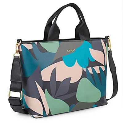 Immagine di SKPAT Zagori, Borsa Valigetta Porta Computer Donna, Feuilles
