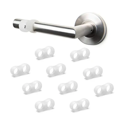 Immagine di sossai® Paracolpi per Maniglia TKP &#039;Double&#039; (10 pz.) Paracolpi, Anello, fermaporta Protezione murale Colore: Transparente 2 anelli (smorzamento)