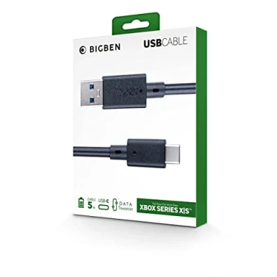 Immagine di Nacon Cavo di ricarica per controller Xbox Series. Connettore USB a C. Lunghezza 5 m. in PVC, nero