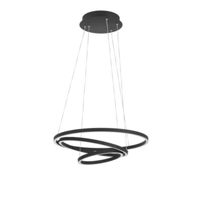 Immagine di Eglo connect.z Smart Home LED a sospensione Lobinero Z, lampada con anello dimmerabile, ZigBee, app e controllo vocale Alexa, colore luce regolabile (bianco caldo freddo), metallo in nero