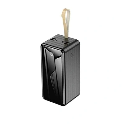 Immagine di Power Bank 100000mAh Caricabatterie Portatile Batteria Esterna con Display Digitale LCD 3 ingressi 4 uscite Powerbank a Ricarica Rapida (Dimensioni: 100000 mAh, Colore: Nero)