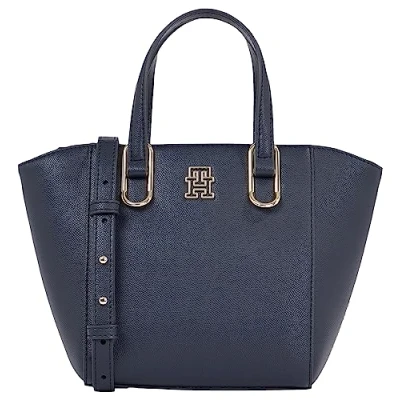 Immagine di Tommy Hilfiger Timeless MED TOTE Borsa a tracolla, Donna, Taglia: One Size, Space blue