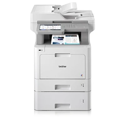 Immagine di Brother MFC l9570cdwt professionale 4 in 1 multifunzione laser a colori (stampante, scanner, fotocopiatrice, Fax, 2400 X 600 DPI) Bianco/Grigio