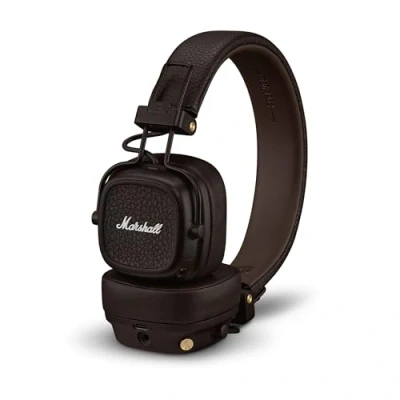 Immagine di Marshall Major V Cuffie Wireless Bluetooth, 100 ore di riproduzione Marrone