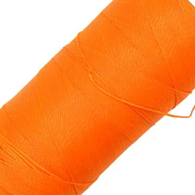 Immagine di LINHASITA, Rocchetto di Filo Cerato, 100 g, 360 m, 0,5 mm Spessore, in Poliestere, per macramé, 30 Colori Arancione Neon