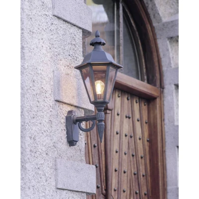 Immagine di Konstsmide Pallas Up 481 750 Lampada da parete per esterno a risparmio energetico, LED (monocolore) E27 60 W Nero