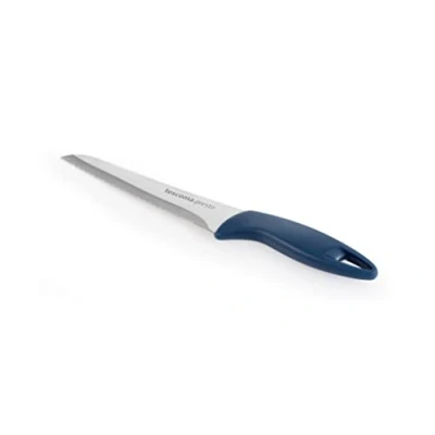 Immagine di Tescoma 863035, Presto Coltelli, Coltello Seghettato da Cucina, per Pane, Acciaio Inossidabile, Lama 16 cm, Blu