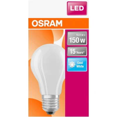 Immagine di OSRAM 4058075305038 LED (monocolore) ERP D (A G) E27 Forma di bulbo 17 W = 150 Bianco freddo (Ø x L) 70.0 mm 118 1 pz.
