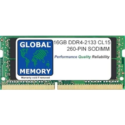 Immagine di GLOBAL MEMORY Memoria RAM da 16 GB DDR4 2133 MHz PC4 17000 260 PIN SODIMM Compatibile con Computer Portatili/Notebook