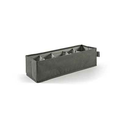 Immagine di Perfetto Più Easybox Organizer Cassetto Tnt 5 Posti, Tessuto, Cenere, 12.0x40.0x11.0 Cm