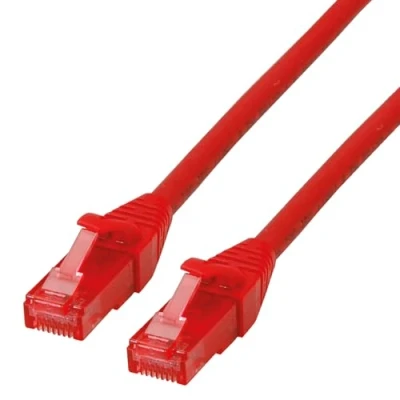 Immagine di Roline 21.15.2515 RJ45 cavo di rete, patch CAT 6 U/UTP 5.00 m Rosso (chiaro) non schermato, Privo alogeni, Ritardante fiamma 1 pz.