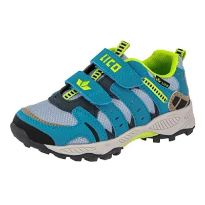 Immagine di Lico Fremont V Scarpe da Arrampicata Basse Unisex Bambini e ragazzi, Grigio/Blu/Lemon, 40 EU