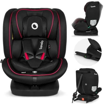 Immagine di Lionelo Bastiaan i Size Seggiolino Auto Evolutivo 4 in 1 per bambini 0 12 Anni (40 150 cm) ISOFIX e l&#039;ultima Norma R129 Opzione Rivolto All&#039;indietro, 21 Regolazioni, Girevole 360 Protezione Laterale