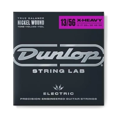 Immagine di Dunlop DEN1356 Corde per chitarra elettrica 13 56 extra resistenti, in nichel, Set singolo