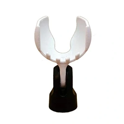 Immagine di Clip di munizioni T1n1 Supporto per microfono proiettile BlowsMeAway Productions Bulletini® e altri microfoni armonica simili (bianco ghiaccio)