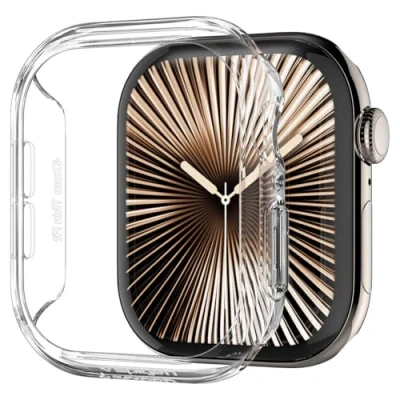 Immagine di Spigen Cover Thin Fit Compatibile con Apple Watch Series 10 42mm (2024) Trasparente