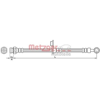 Immagine di METZGER 4110265 Tubi Freno 477 SMART: Forfour I