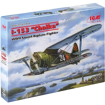 Immagine di ICM 72074 1/72 Polikarpov I 153 Modellino in plastica Set