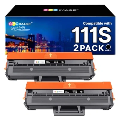 Immagine di GPC Image MLT D111S Compatibili Cartucce di Toner Sostituzione per Samsung D111L Xpress SL M2070 M2026W M2070W M2020W M2020 M2022 M2022W M2026 M2070F M2070FW (Nero, 2 Pack)