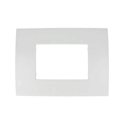 Immagine di Placche Compatibile Con Vimar Arke, Da 3 Moduli/Posti, Colore Bianco