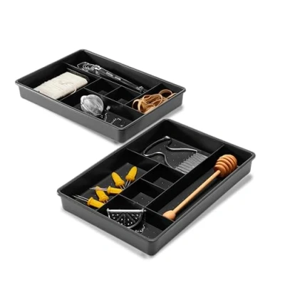 Immagine di madesmart Cassetto, 12, Organizzazione Casa Multiuso, PremiumGranite, Set 6 Scomparti