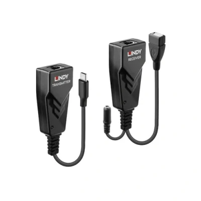 Immagine di LINDY USB 2.0 Typ C Cat.6 Extender C® su cavo di rete RJ45 100 m