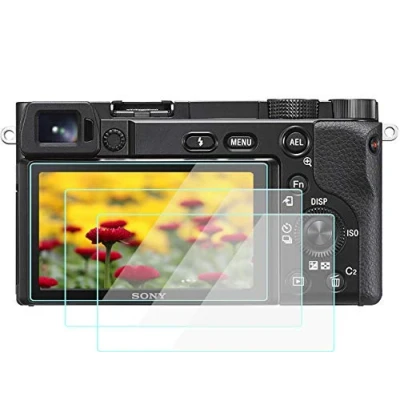 Immagine di a6600 pellicola protettiva per schermo compatibile con Sony Alpha a6400 a6300 A6100 a6000, Komet in vetro temperato touch screen (3 confezioni)