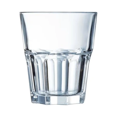 Immagine di Arcoroc Collezione Granity 6 bicchieri bassi da 27 cl in vetro temperato impilabili Uso professionale Estremamente resistenti Imballaggio rinforzato per la vendita online