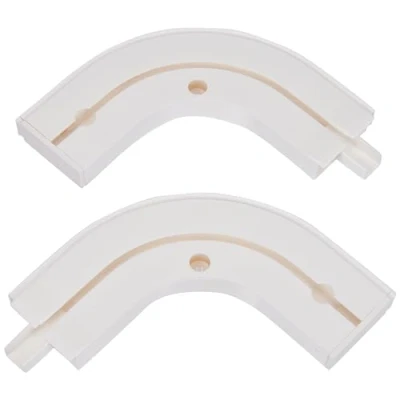 Immagine di Gardinia Binario ad Arco GE1 con terminale Bianco 13,5/13,5 cm, 1 Paio, 13.5/13.5 2 unità