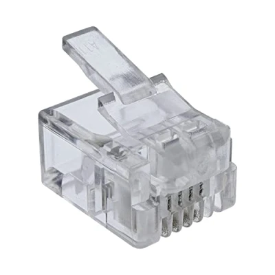 Immagine di InLine 21397 Plug Modulare, Telefonico, Isdn a Crimpare su Cavo Piatto, Rj11, Nero