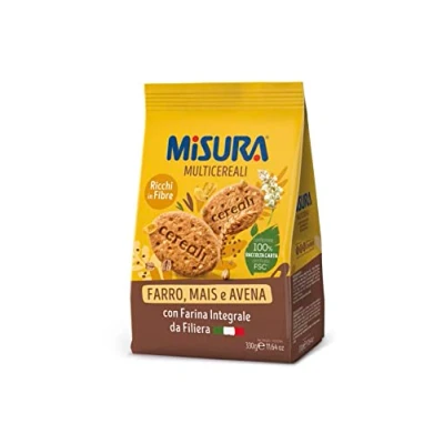 Immagine di Misura Biscotti Integrali Multigrain con Cereali Croccanti Confezione da 330 grammi